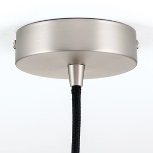 Orion Lightstyle Deckenbaldachin in Silber (Ø 100 mm) für Lampen und Leuchten.