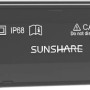 SUNSHARE Adapterkabel für Balkonkraftwerk, Detailaufnahme der Anschlüsse und Beschriftung.