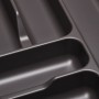 SOTECH Orga-Box VIII Besteckeinsatz 311 x 480 x 55 mm Lavagrau mit Perlstruktur Für 40er Schränke in Häcker Küchen_2
