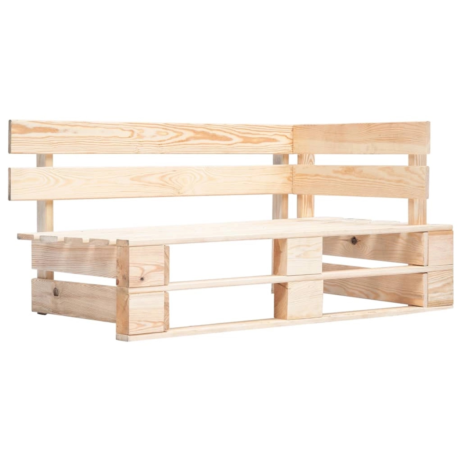 vidaXL Outdoor-Eckbank Paletten Holz 45769