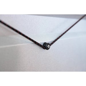 Stema Einhängeknopf mit Seil zur Planenbefestigung am Autoanhänger.