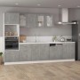 vidaXL Unterschrank in Betongrau (60x46x81,5 cm) aus Holzwerkstoff für die Küche.