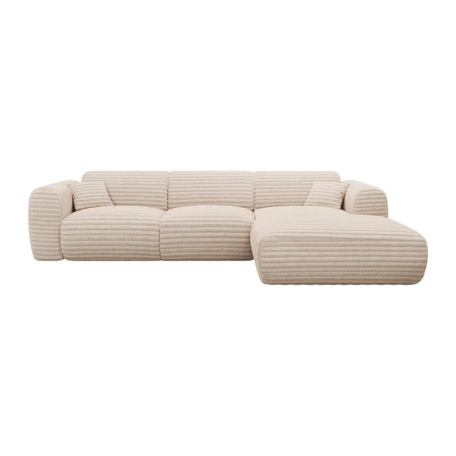 Vente-unique Sofa Ohne Schlafmöglichkeit Pogni Beige 280 cm