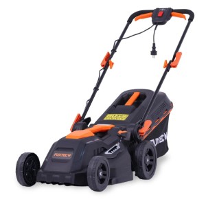 FUXTEC Elektro Rasenmäher 12 Kg mit Kabel FX-RME38 38 cm Schnittbreite 40 L Fangkorb 220 V
