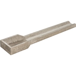 Diephaus Rania Ablaufrinne, grau, 100x20x8,5 cm, aus Beton für Hof- und Wegentwässerung.