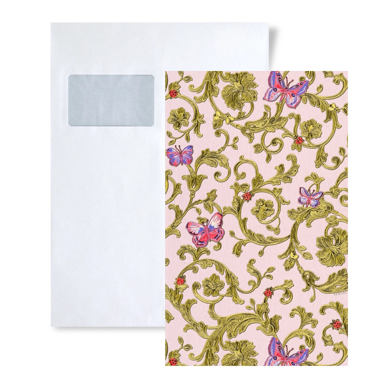 PROFHOME 1 MUSTERSTÜCK S-343254-GU DIN A4 MUSTER der Blumen Tapete günstig online kaufen