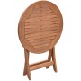 Merxx Klapptisch Rund Akazie, Gartentisch aus Holz, zusammengeklappt.