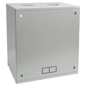 HMF 65712-07 Serverschrank Netzwerkschrank 12HE Unmontiert 19 Zoll Rack Lichtgrau