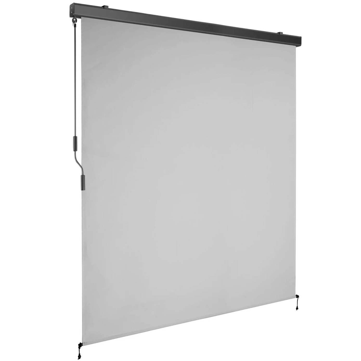 Tectake Senkrechtmarkise Eloise Verschiedene Größen Uv Beständig und Wasserabweisend 160 x 250 cm 10 x 160 x 250 cm Hellgrau