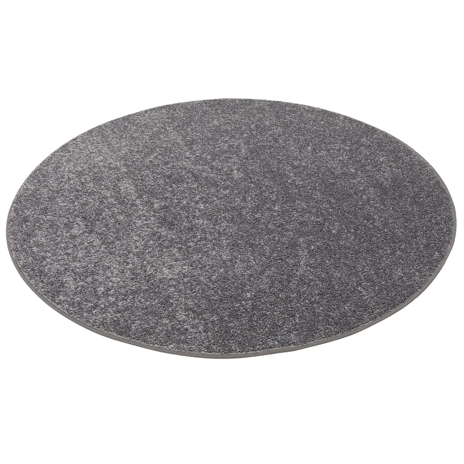 Snapstyle Hochflor Velours Teppich Cottage Grau 200cm Rund