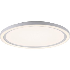 Weiße LED Deckenleuchte Just Light Bedging, Ø 40cm, modernes Design für Wohnräume.