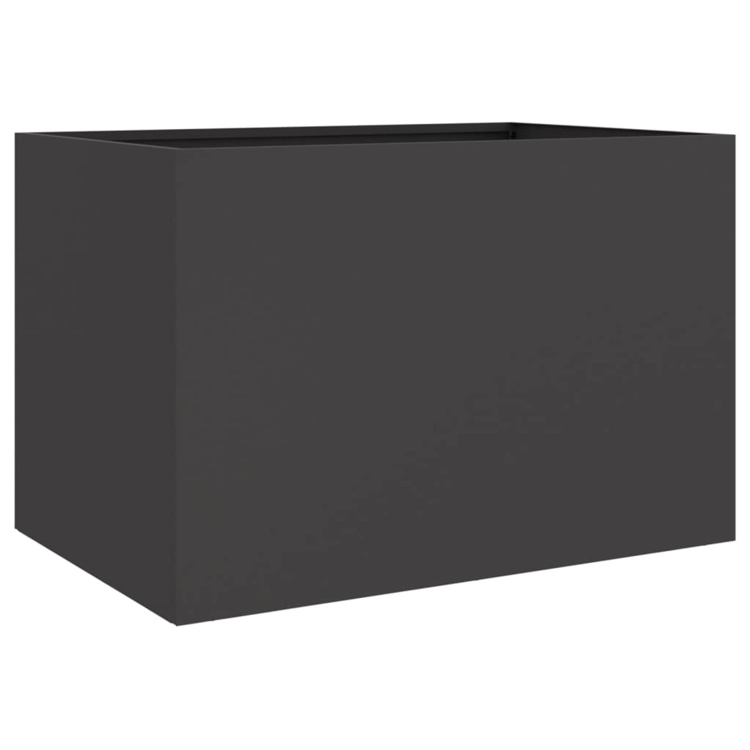 vidaXL Pflanzkübel Schwarz 62x47x46 cm Stahl 841601 günstig online kaufen
