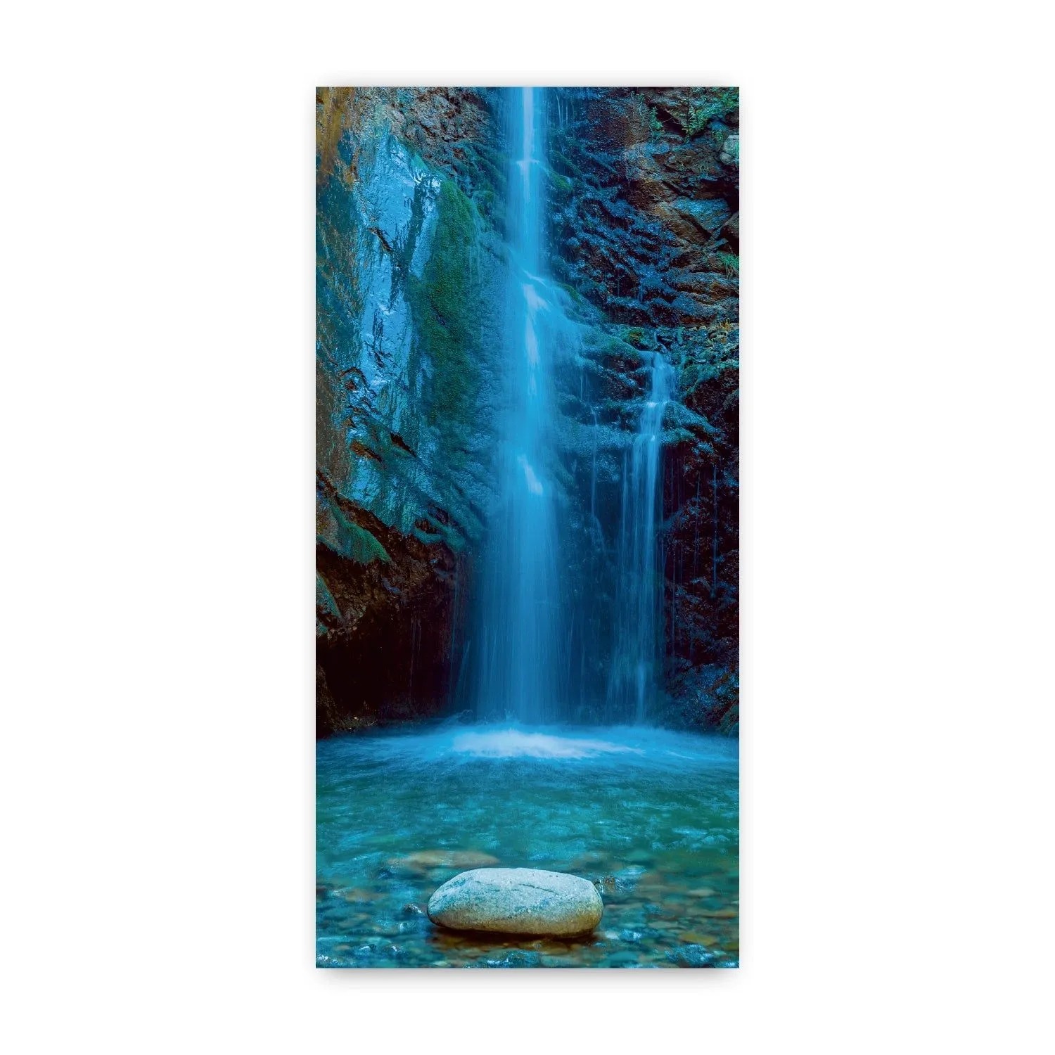 Walllux Duschrückwand Wasserfall Alu-Verbund 3 mm 100 x 210 cm