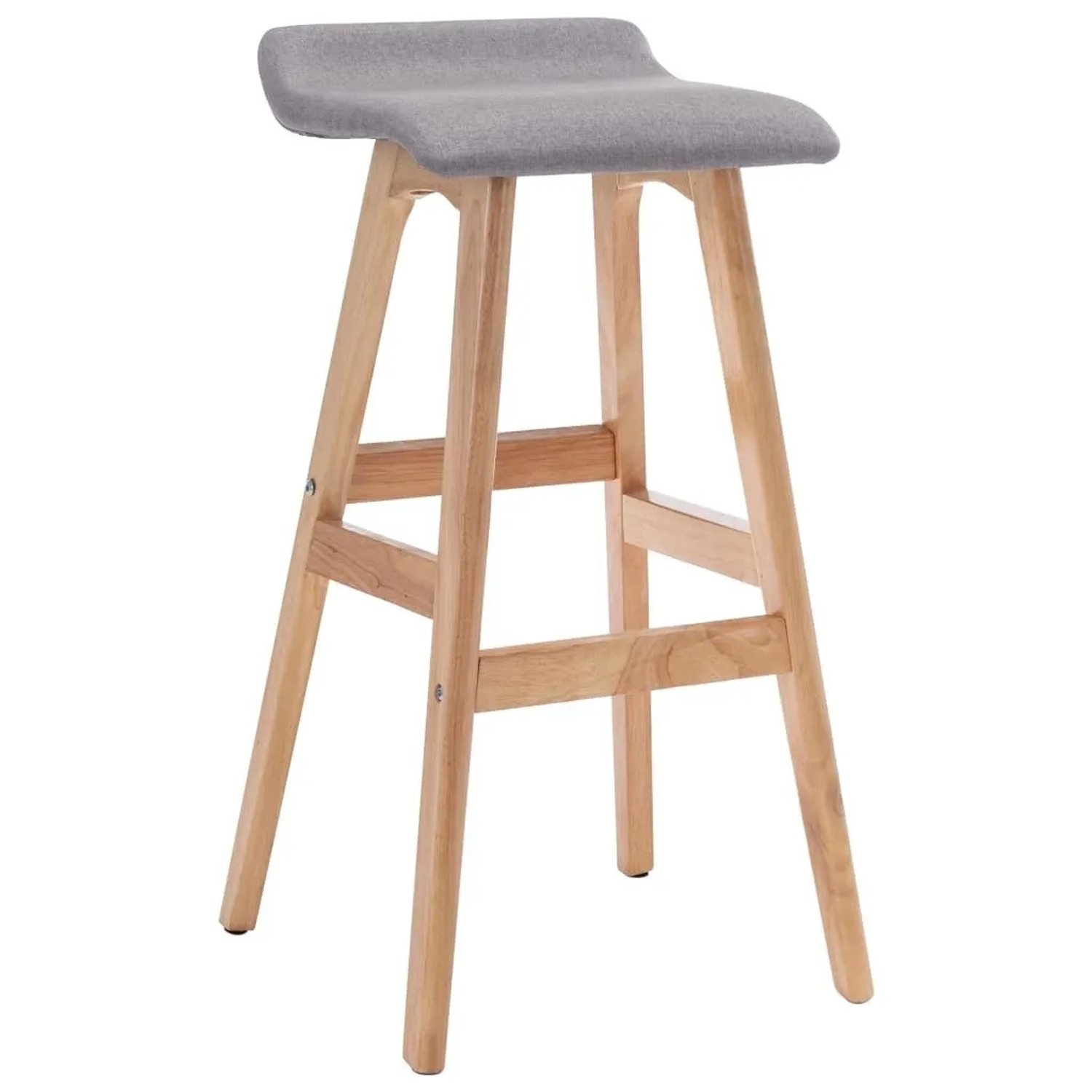 vidaXL Barhocker Hellgrau Stoff 249575