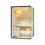 Home Deluxe SHADOW M Sauna für 2 Personen, Fichte, mit Glasfront und Zubehör.