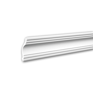 Weiße PROFHOME Eckleiste aus Polyurethan, 200 cm lang, für Decken und Wände.