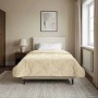 vidaXL Winterbettdecke Creme 155 x 200 cm Mikrofaser und Teddy-Fleece 42026363_2