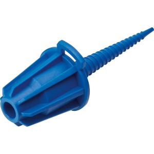 LUX-TOOLS SILI STAR Kartuschendeckel 2in1, 4 blaue Kunststoffkappen zur luftdichten Versiegelung von Kartuschen.