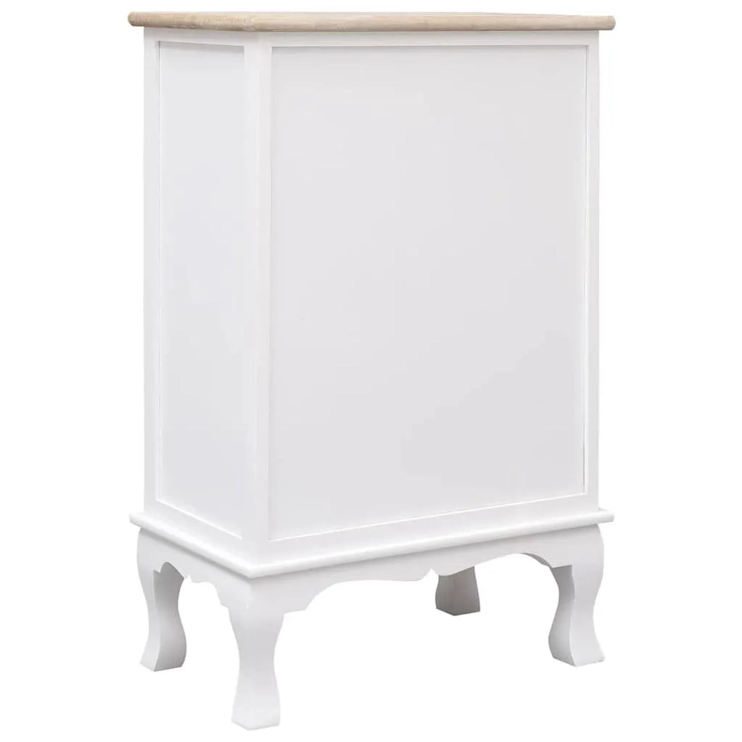 vidaXL Schubladenkommode Weiß 50x30x80 cm Holz 284181_4