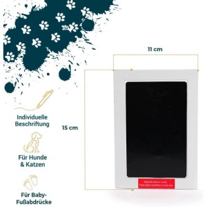 Petsworld Pfotenabdruck-Set für Baby & Haustier: Stempelkissen für Pfoten- und Fußabdrücke.