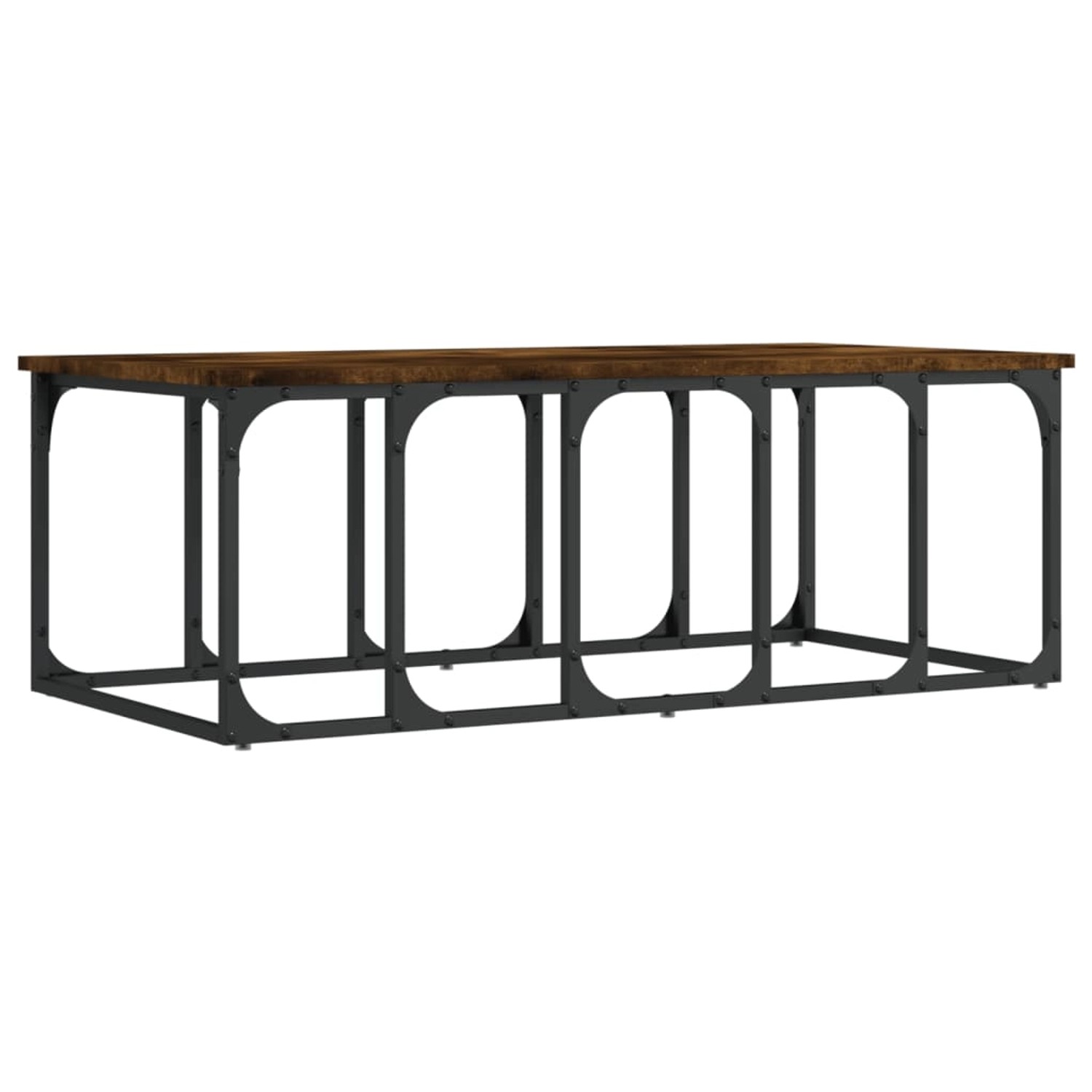 vidaXL Couchtisch Räuchereiche 100x50x35,5 cm Holzwerkstoff 833380 günstig online kaufen