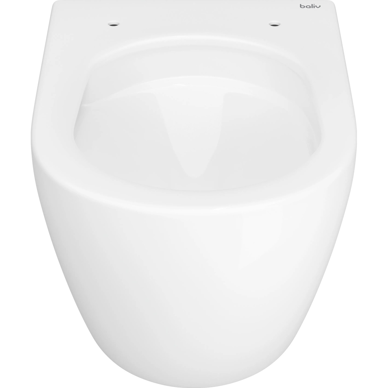 Weißes, spülrandloses baliv Wand WC-Set Newcastle mit TurboFlush.