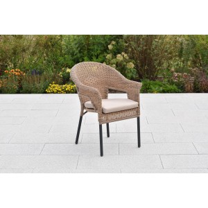 Beiges Merxx Sitzkissen für Ravenna Sessel, 47,5x43x5 cm, für erhöhten Sitzkomfort.