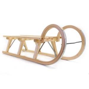 HolzFee Baran S 110 Schlitten Holz  Hörnerschlitten