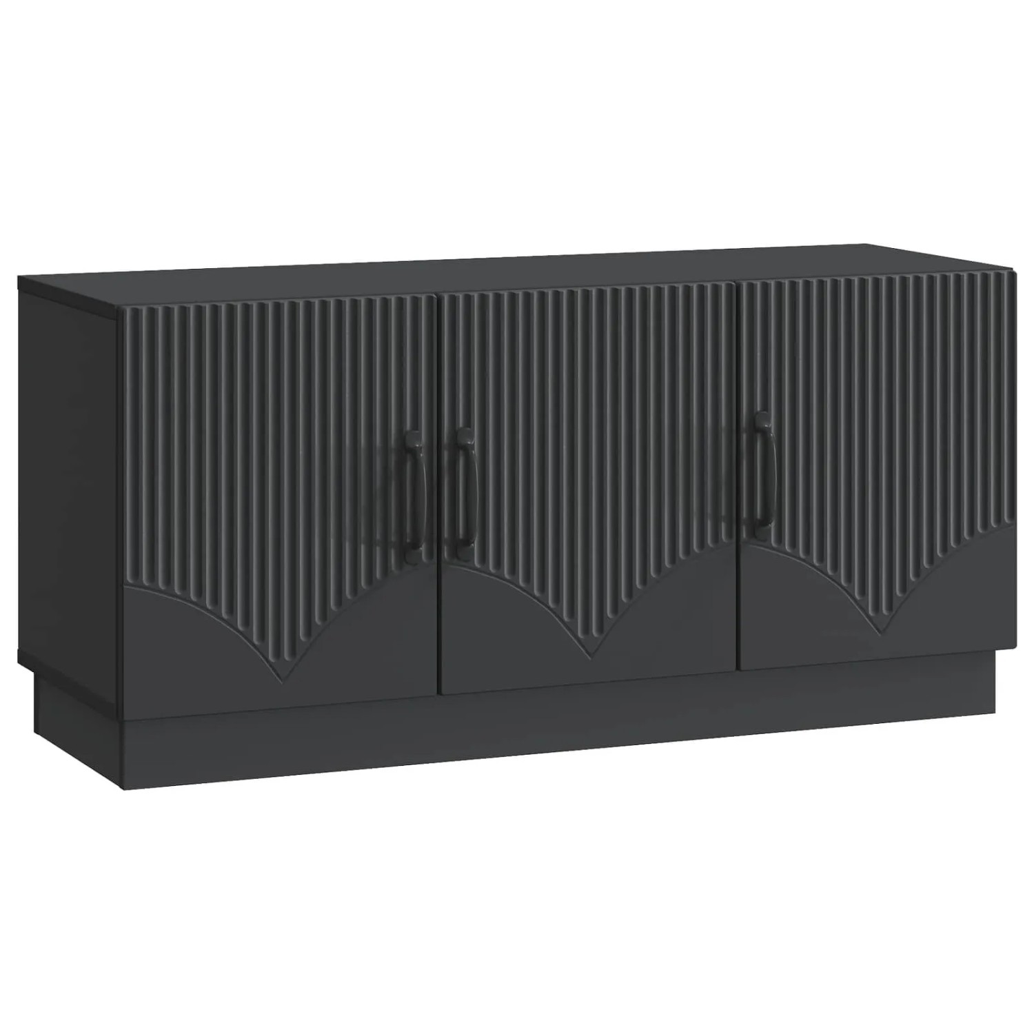 vidaXL TV-Schränk Schwarz 99 x 34,5 x 47 cm Holzwerkstoff 895406