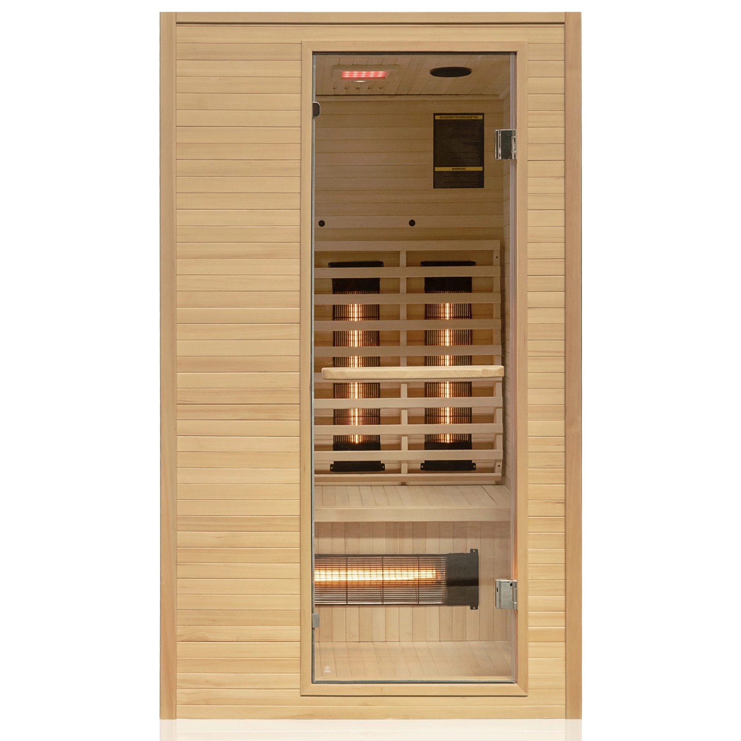 Dewello Infrarotkabine Sauna Calgary 115cm x 105cm 1 Person Vollspektrumstr günstig online kaufen