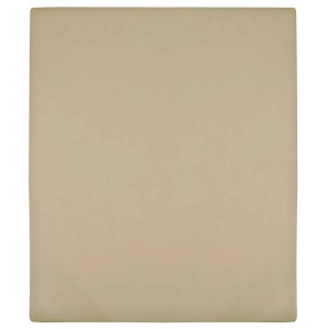 vidaXL Spannbettlaken Jersey Taupe 140x200 cm Baumwolle 136224