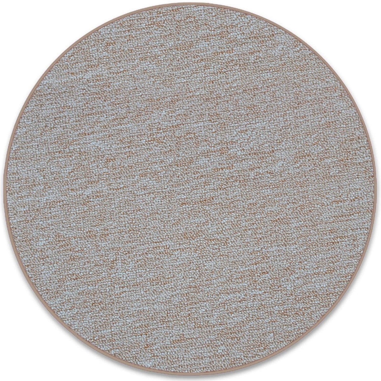 KARAT Teppich Rund London mit Flachem Schlingenflor Modern Beige Ø 240 cm günstig online kaufen