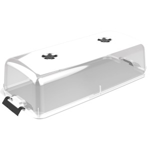 Transparente Elho Anzuchthaube XXL Green Basics, 75x36 cm, für Pflanzenanzucht.