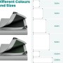 WOLTU Abdeckplane 6x8 m, wasserdicht, grau-schwarz, mit Ösen. Bauplane für Garten & Bau.