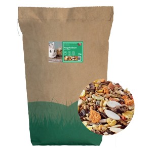 Elles Nagerkrokant 1kg ohne Pellets im Papiersack, Nagerfutter mit Saaten und Getreide.