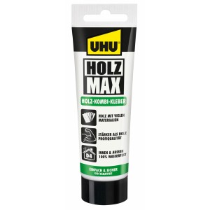 Uhu Holz Max Kleber, 100g Tube, für Holz und andere Materialien, wasserfest.