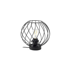 Lindby Tischlampe Danika 10030662 Modern in Schwarz aus Metall 1-flammig E27 Wohnzimmerleuchte