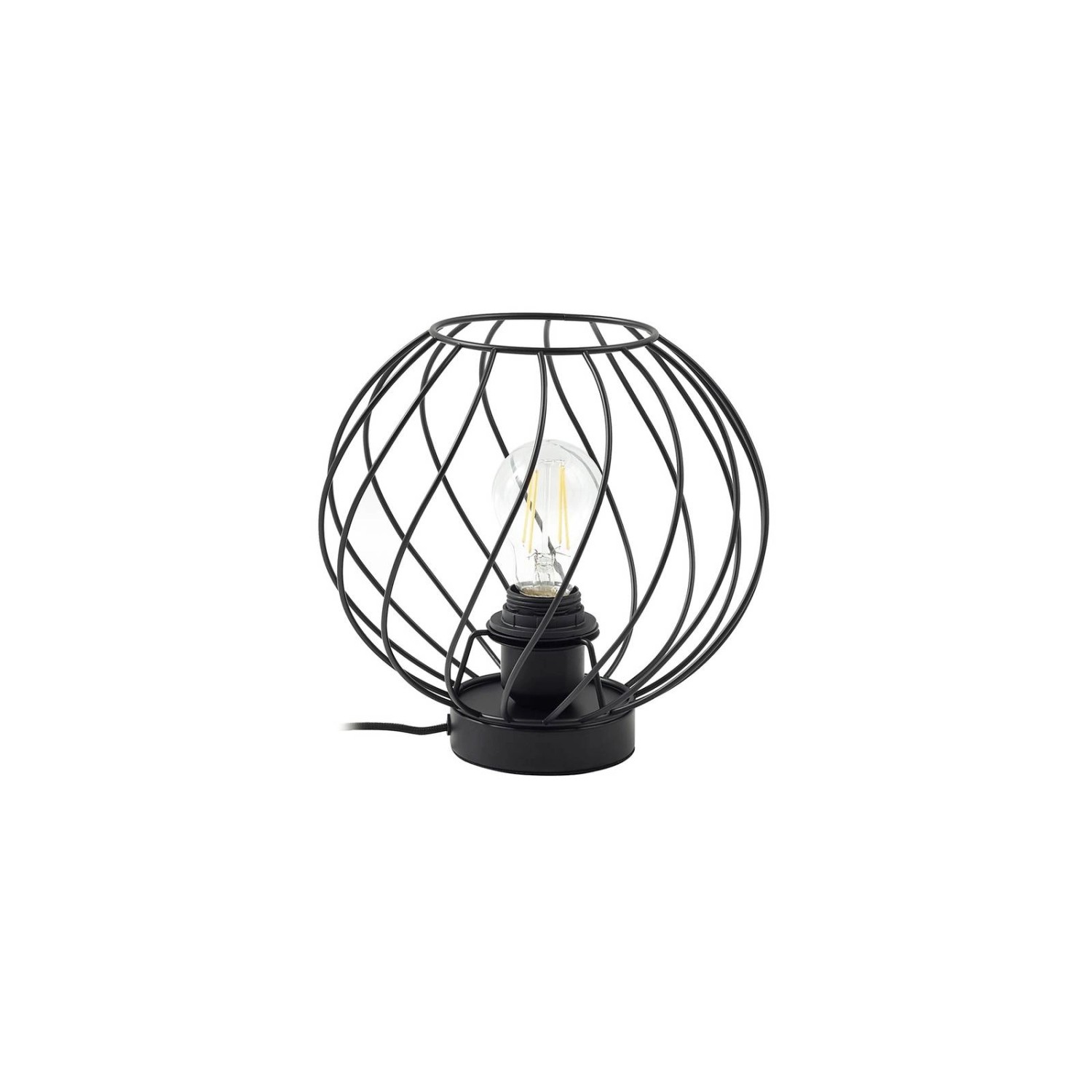 Lindby Tischlampe Danika 10030662 Modern in Schwarz aus Metall 1-flammig E2 günstig online kaufen