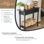 HMF 37245 Aufbewahrungskorb Korb Geflochten Wasserhyazinthe Quadratisch 3er Set 22 + 26 + 30 cm Natur_2