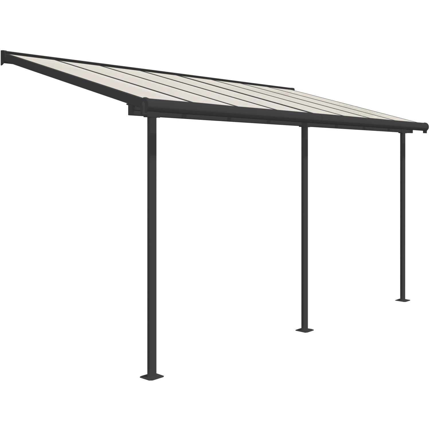 Palram Terrassendach Sierra B x T: 447 cm x 230 cm Grau