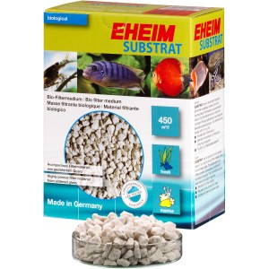Eheim SubstratPro Bio-Filtermedium, 1000ml Packung mit porösen Quarz-Filtersteinen für Aquarien.