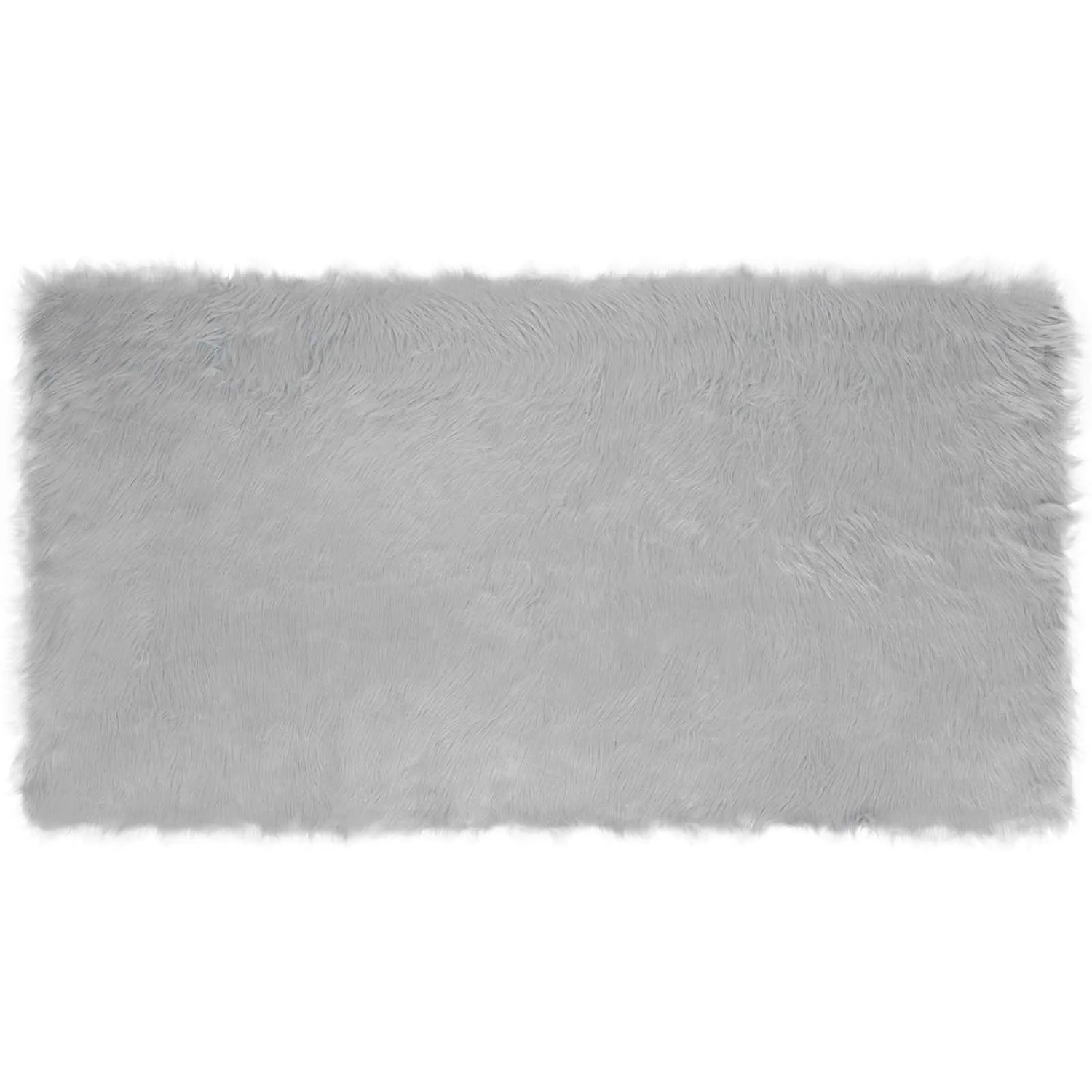 vidaXL Kunstschaffell Teppich Tafalla Grau 80 x 150 cm Polyester 42021522 günstig online kaufen