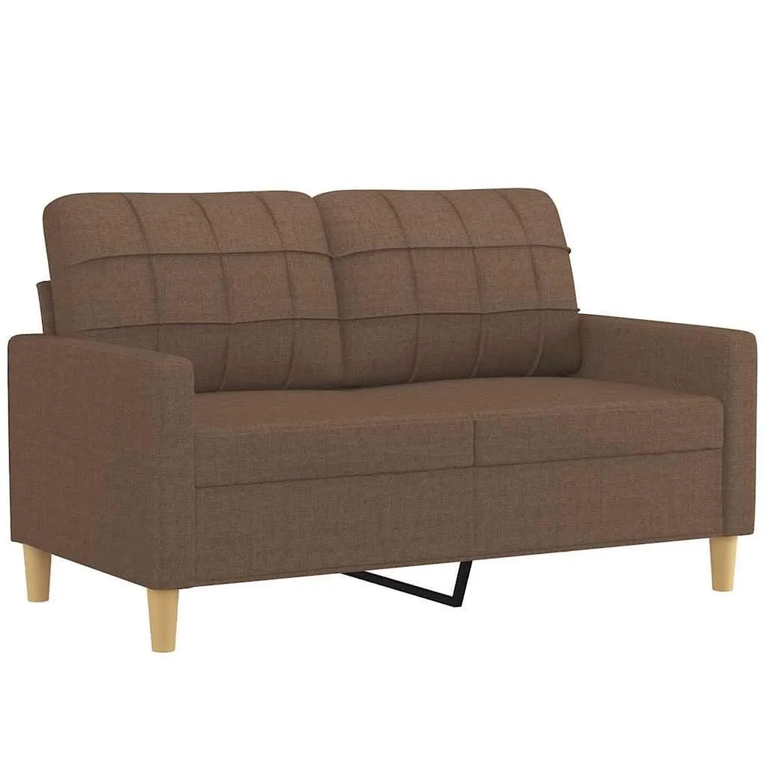 vidaXL 2-Sitzer-Sofa Braun 120 cm Stoff 359086 günstig online kaufen
