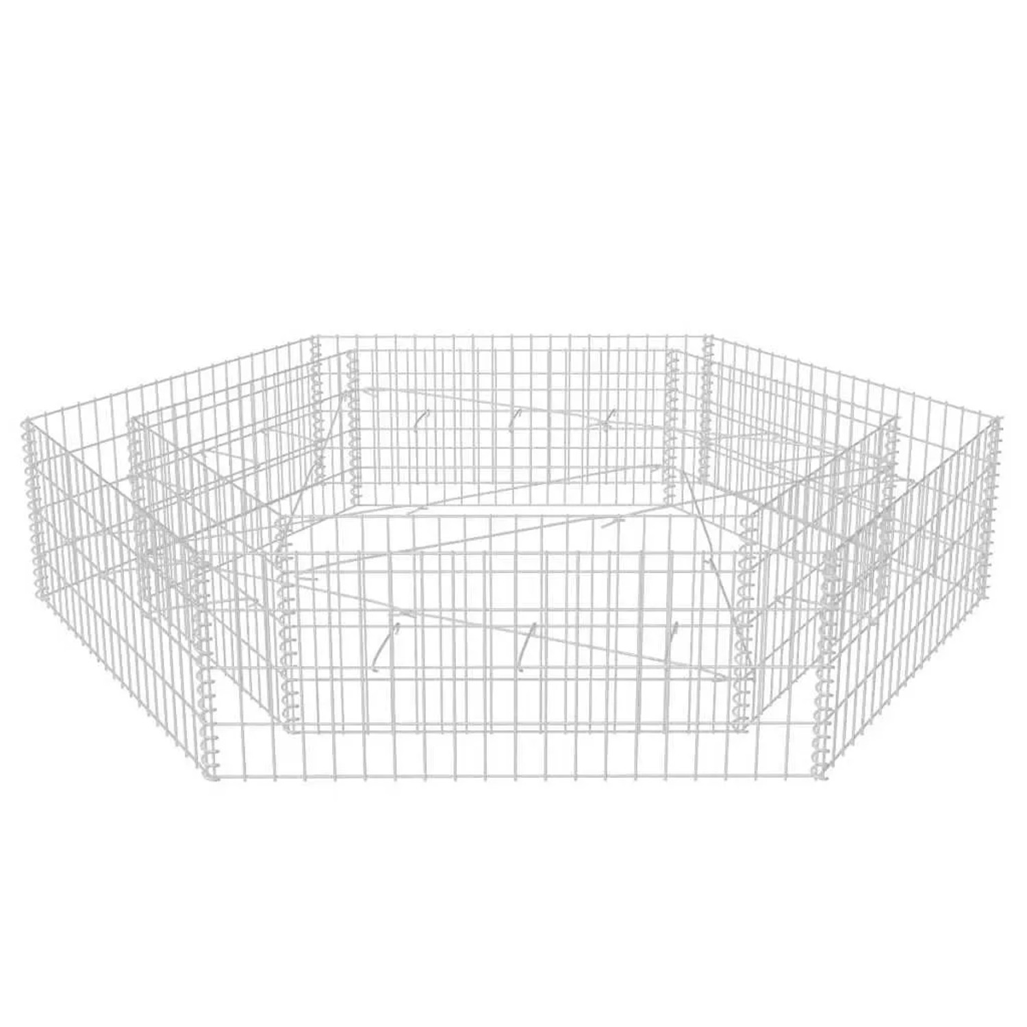 Furnicato Sechseckiges Gabionen-hochbeet 200x173x40 Cm
