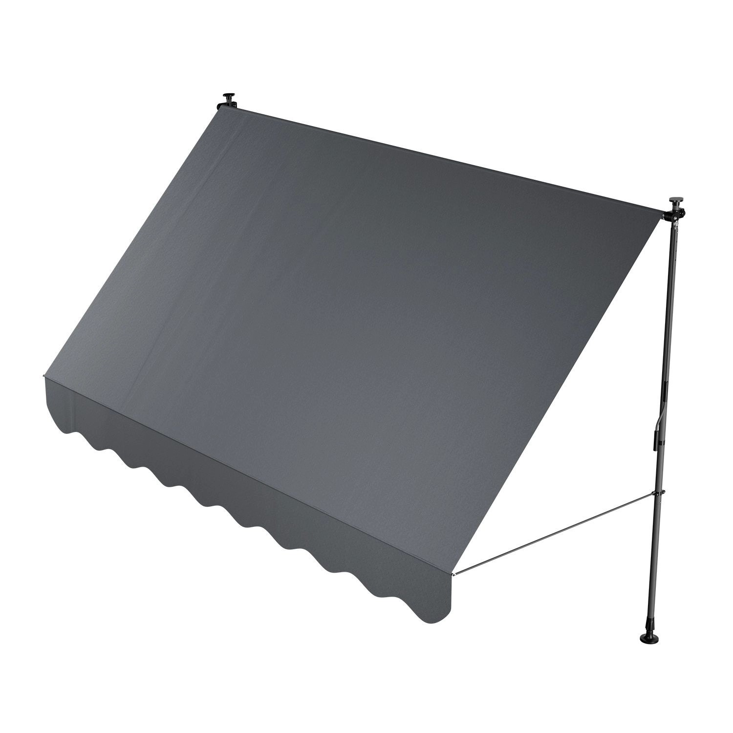 Juskys Klemmmarkise Kapstadt 300 x 120 cm Grau günstig online kaufen