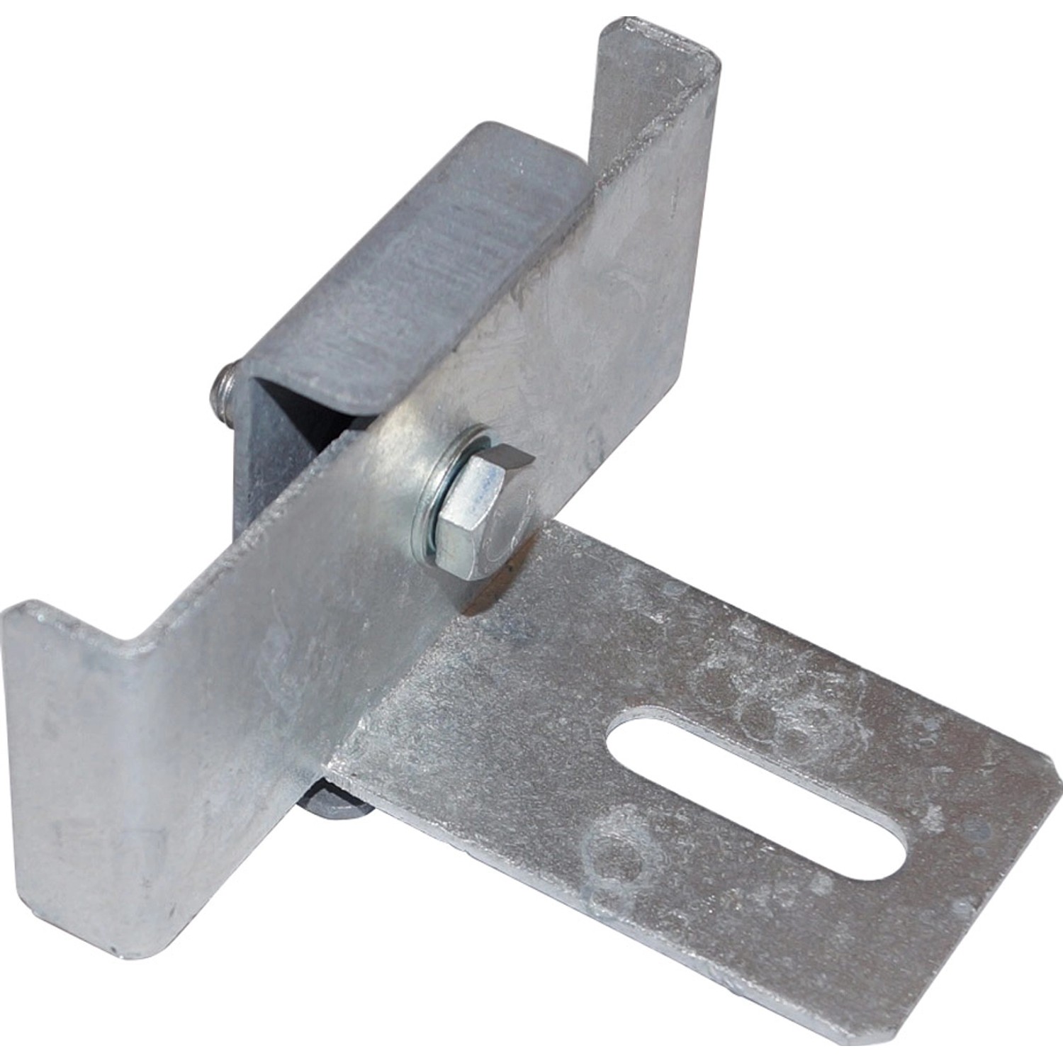 Gabiona Zaunhalter mit Klammer für Gabionen mit Maschenweite 5 cm x 10 cm