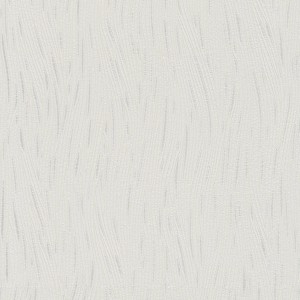 Weiße Papiertapete mit dezentem Wellenmuster für Wohn- und Schlafräume.