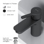 AM.PM Waschtischarmatur X-Joy S in Schwarz Matt. Wasserhahn für Waschbecken mit Klick-Ablaufgarnitur.