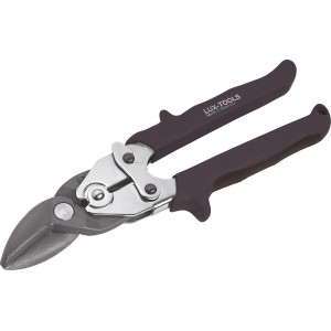 LUX Blechschere rechts, 250 mm, mit ergonomischen Griffen für komfortables Schneiden von Blech.