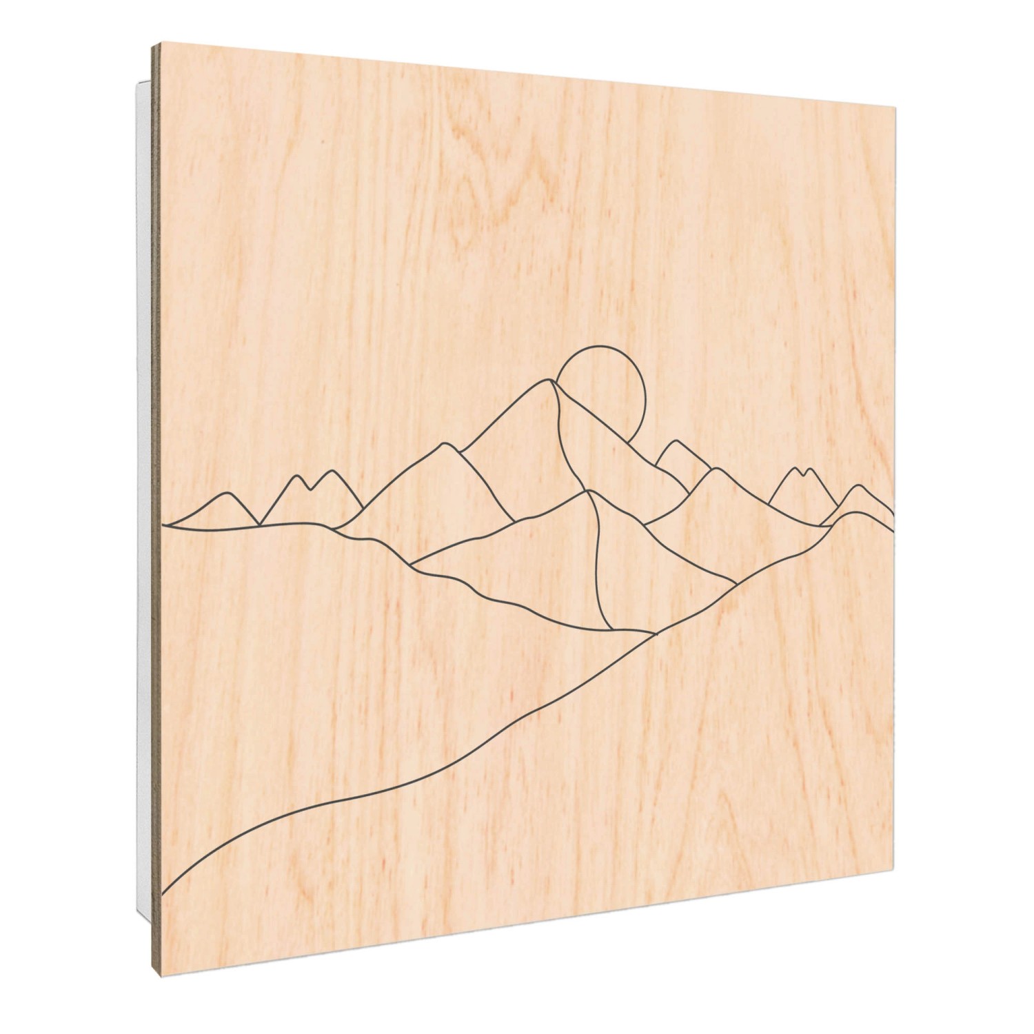 Banjado Großer Schlüsselbox Holz 30x30cm Weiß Scharnier Rechts 50 Haken Sch günstig online kaufen